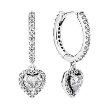 Imagem de Conjunto De Colar E Brincos De Prata S925 Feminino Joias De Luxo Prese