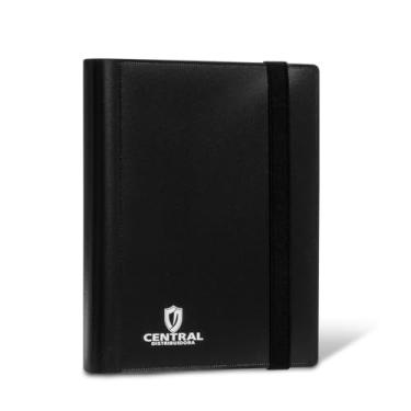 Imagem de Fichário Para Coleção de Cartas Cartinhas, Capacidade de 160 Cards em 20 paginas 2x2 Preto. Pasta presente para jogo de cartas TCG MTG Colecionador. Toploader