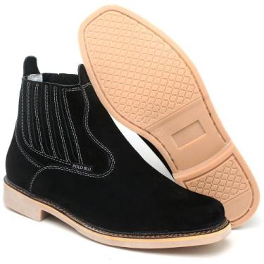 Imagem de Bota Botina Coturno Masculina Country Nobuck Polo Blu - Outlet Monteir