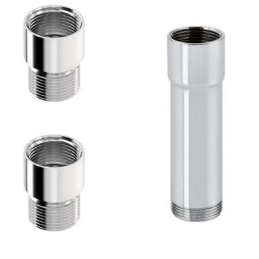 Imagem de Kit Extensor Prolongador Alongador 2 De 4cm E 1 De 6cm (Cromado)