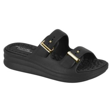 Imagem de Papete Feminina Ultraconforto Ortopedica Modare 7214100, Preto, 36