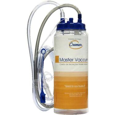 Imagem de Frasco Coletor Fluidos/Secreções Master Vaccum 500ml - unidade - Creme