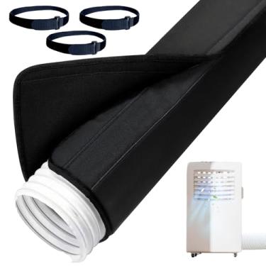 Imagem de Rrlihjgu Manga isolante para mangueira de ar condicionado - Capa para ar condicionado portátil - Acessórios de instalação para tubo de ventilação flexível, envoltório de substituição para