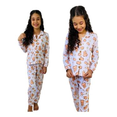 Imagem de Pijama Americano Longo Criança Infantil Personagens Inverno Frio Féria