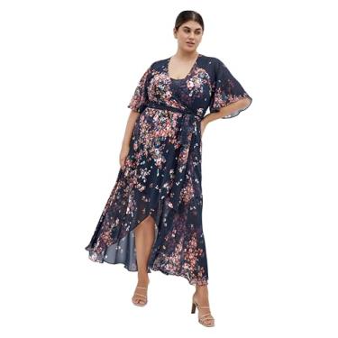 Imagem de City Chic Vestido feminino plus size - estampa Lovers Lane, Azul royal, 46