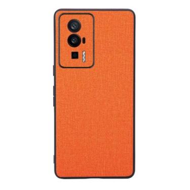 Imagem de Capas Compatível com Xiaomi Redmi K60,Design de padrão de tela,Pproteção completa de 360°,Pplástico macio,Proteção contra queda-Orange