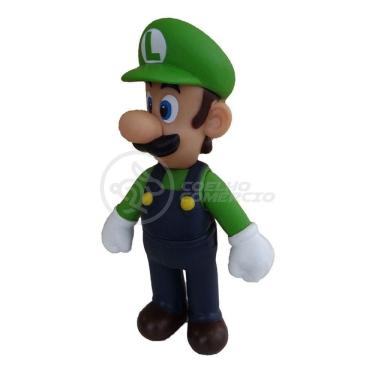 Imagem de Boneco Action Figure Luigi Articulado Colecionável Grande Super Size 23cm - Super Mario World