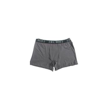 Imagem de Cueca Boxer Poliamida plus size - Belly, Cinza, plus size 