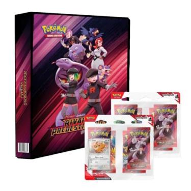 Imagem de Álbum Pokemon Rivais Predestinados com 2 Blisters Quádruplos