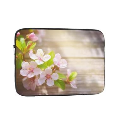 Imagem de Capa para laptop com mola e flor, bolsa de transporte para computador, capa protetora para notebook de 12 polegadas