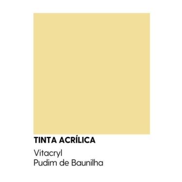 Imagem de Tinta Emborrachada Acetinada Amarelos - Vitacryl, Pudim de Baunilha, 3