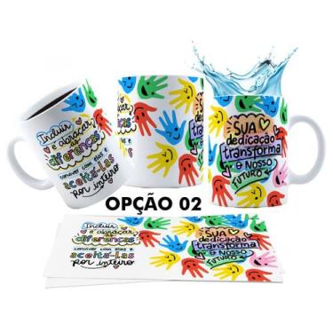 Imagem de Caneca 325ml Dia Dos Professores Especialista TEA Autismo - LARANJA E 