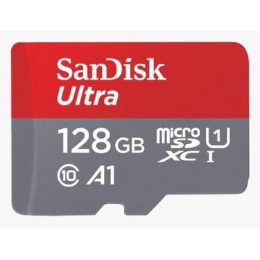 Imagem de Cartão Micro Sdxc 128Gb Sandisk Ultra 100Mb/S C10 Leitor USB - Js Tech