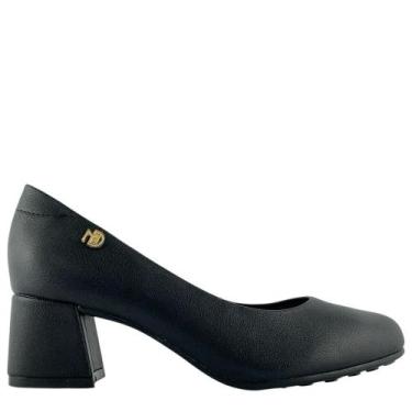 Imagem de Sapato Modare Feminino Salto Grosso 7373100, Preto, 37