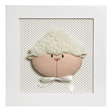 Imagem de Potinho de Mel Quadro Decorativo Cara De Ovelha Quarto Bebê Infantil Menina Menino Bran