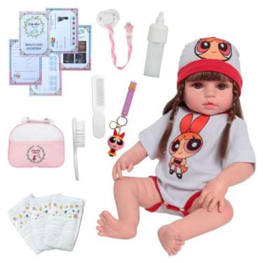 Imagem de Bebê Reborn Boneca 100% Silicone Meninas Super Poderosas - Cegonha Reb