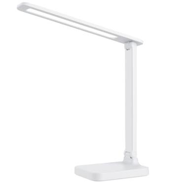 Imagem de Luminária de Mesa LED com Toque Sensível – 3 Níveis de Iluminação | Design Moderno, Dobrável e Portátil para Estudo, Trabalho e Leitura - D7-Store