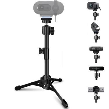 Imagem de Suporte de tripé para webcam AceTaken Desktop Portable com suporte mag