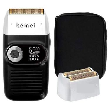 Imagem de Barbeador Profissional Kemei Sem Fio Bivolt Kit - Relet