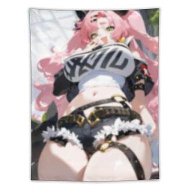 Imagem de LIEGBMEU Sexy Bikini Hot Anime Girl Tapeçaria 152.4 cm x 203.2 cm Interior Exterior Wall Quilt Art Decoração de Tapeçaria Caprichosa, AF264