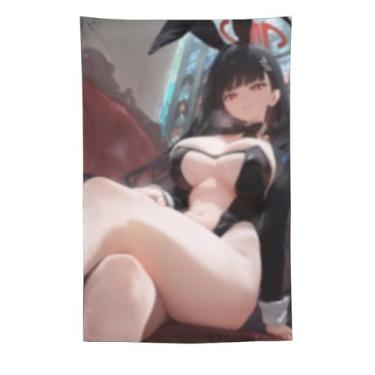 Imagem de LIEGBMEU Sexy Bikini Hot Anime Girl Tapeçaria 152.4 cm x 228.6 cm Interior Exterior Wall Quilt Art Decoração de Tapeçaria Caprichosa, AF020
