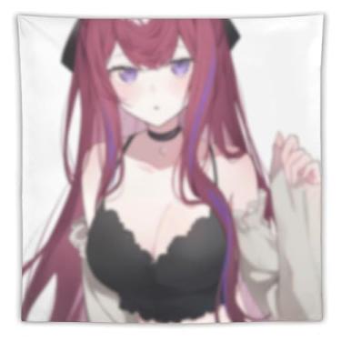 Imagem de LIEGBMEU Tapeçaria de biquíni sexy anime menina 152.4 cm x 152.4 cm interior exterior parede colcha arte decoração de tapeçaria caprichosa, AF172