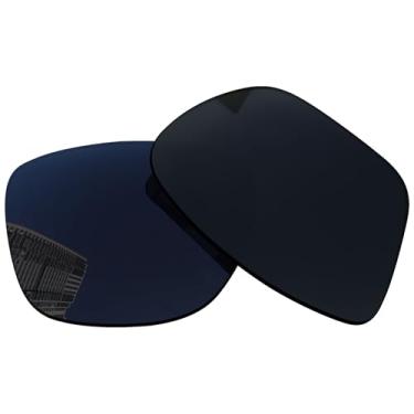 Imagem de Acefrog Lentes de reposição polarizadas de 1,5 mm para óculos de sol Oakley Holston OO9334 58 mm, material atualizado, resistente a impactos - preto escuro polarizado - 1,5 mm