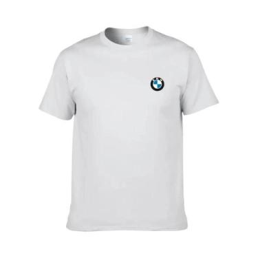 Imagem de Camiseta Unissex De Algodão BMW Verão Clássico Logotipo Estampado Moda