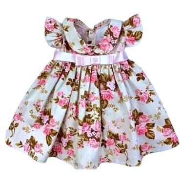 Imagem de Vestido de Bebê Menina Florido com Tiara 100% Algodão Iris - MUNDO NIN
