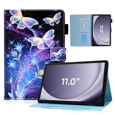 Imagem de DTangLsm Capa para Samsung Galaxy Tab A9 Plus/A9 + 5G 27.9 cm 2023 (modelos: SM-X210/SM-X216/SM-X218) Capa rígida inteligente de couro PU despertar/hibernar com vários ângulos de visualização e