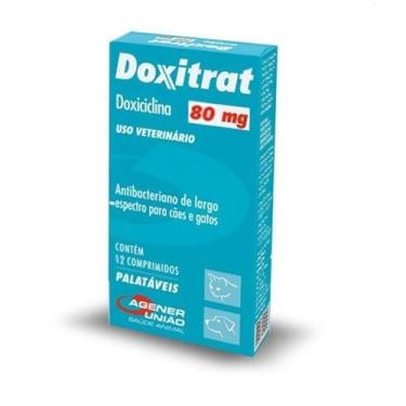 Imagem de Doxitrat 80mg Antibacteriano Agener União 12 Comprimidos - AGENER UNIA