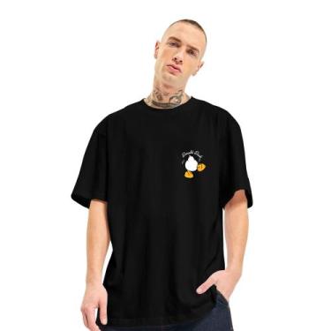 Imagem de Camiseta Unissex Oversized Academia Donald Geek Nerd - FSL.CONF, Preto