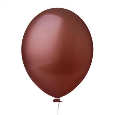Imagem de Balão 8 Marrom Happy Day 50 Un