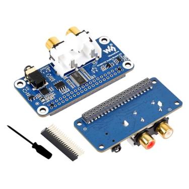 Imagem de PCM5122 Placa de áudio HiFi I2S DAC compatível com Raspberry Pi 5/4B/3B+/3B/Pi Zero W/Zero 2W/Pico W/Pico 2W, baseado no cabeçalho Pi 40PIN GPIO, codificação/decodificação estéreo, suporta reprodução