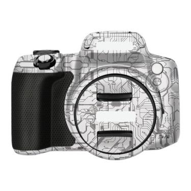 Imagem de SX70HS Adesivo de capa de câmera anti-arranhões para Canon PowerShot SX 70 HS Película protetora de câmera decalques (branco circuito)
