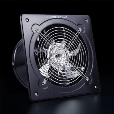 Imagem de 10 Inch,12 polegadas exaustor de parede para cozinha, ventilador de ventilador de ar portátil industrial exaustor de metal para sótão, garagem, ventilação de janela