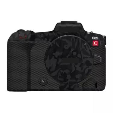 Imagem de Adesivo de capa de câmera R5C para Canon EOS R5 C protetor de câmera película protetora anti-arranhões decoração (Shadow Camo Black)