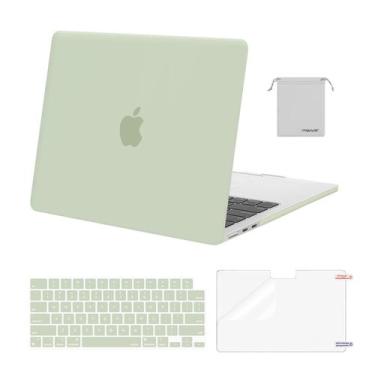 Imagem de Capa MOSISO compatível com MacBook Air de 13,6 polegadas verde sálvia