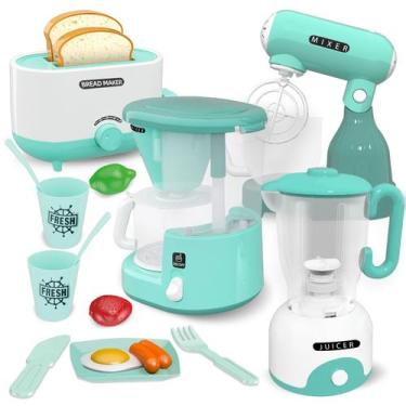 Imagem de Conjunto de brinquedos para cozinha BRIGPICIOUS Pretend Play com cafet