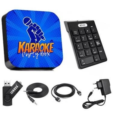 Imagem de Karaoke Party Box Profissional +Teclado Numérico Videoke - Karaokê Par