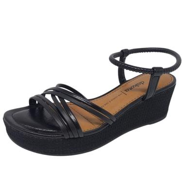 Imagem de Sandália Feminina Anabela Média Pratica Confortavel Dakota