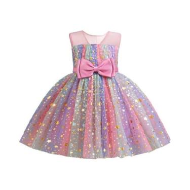 Imagem de Vestido De Princesa Unicórnio Para Meninas, Fantasia De Aniversário, C