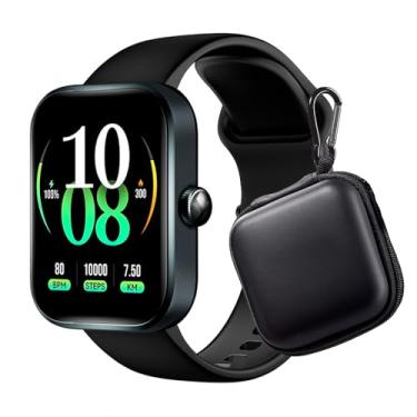 Imagem de Case Bag Estojo Portátil Haylou Watch 4 LS25 Preto, Design Elegante, Repartições Internas