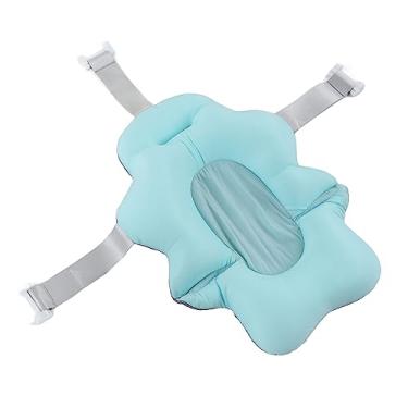 Imagem de SALALIS Assento de Banho de bebê, Tapete Suporte Flutuante Universal para Banheira bebê, Assento Dobrável para Banho, Almofada Macia e Confortável, Almofada Suporte chá (#2)
