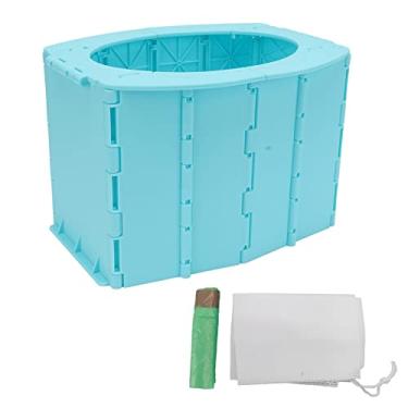 Imagem de Banheiro Portátil Infantil, Viagem Dobrável Potty Com Material ABS, Conveniente e Prático para Emergência, Engarrafamento, Viagens de Carro