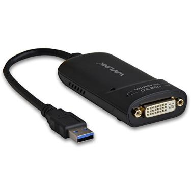 Imagem de WAVLINK Placa de vídeo externa/adaptador de vídeo USB 3.0 para DVI com porta de áudio suporta resolução 2048 × 1152 para vários monitores, viúvas e Mac