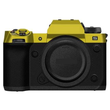 Imagem de XH2 X-H2 XH2S Adesivo protetor do corpo da câmera película decalque para FujiFilm X-H2 XH2S filme de vinil sem espelho (ouro fosco + preto fosco)