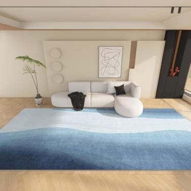 Imagem de Tapetes de luxo para sala de estar, macios e fofos, abstratos, para áreas grandes, grossos, para decoração de quarto, carpete de pelúcia para casa (200x250 cm/B)