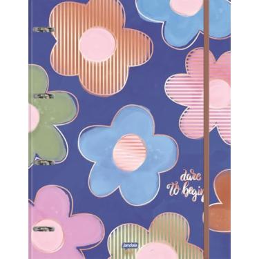 Imagem de Jandaia - Caderno Argolado Cartonado Universitário La Creme 80 folhas