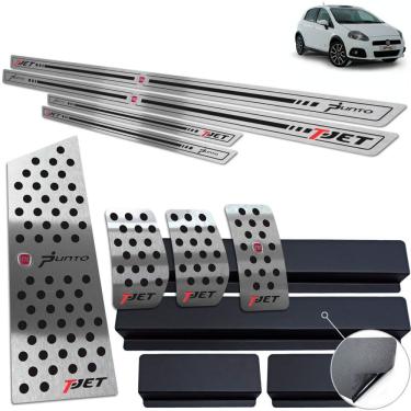 Imagem de Soleira Pedaleira Manual Descanso Punto T-Jet 2007 12 Preto